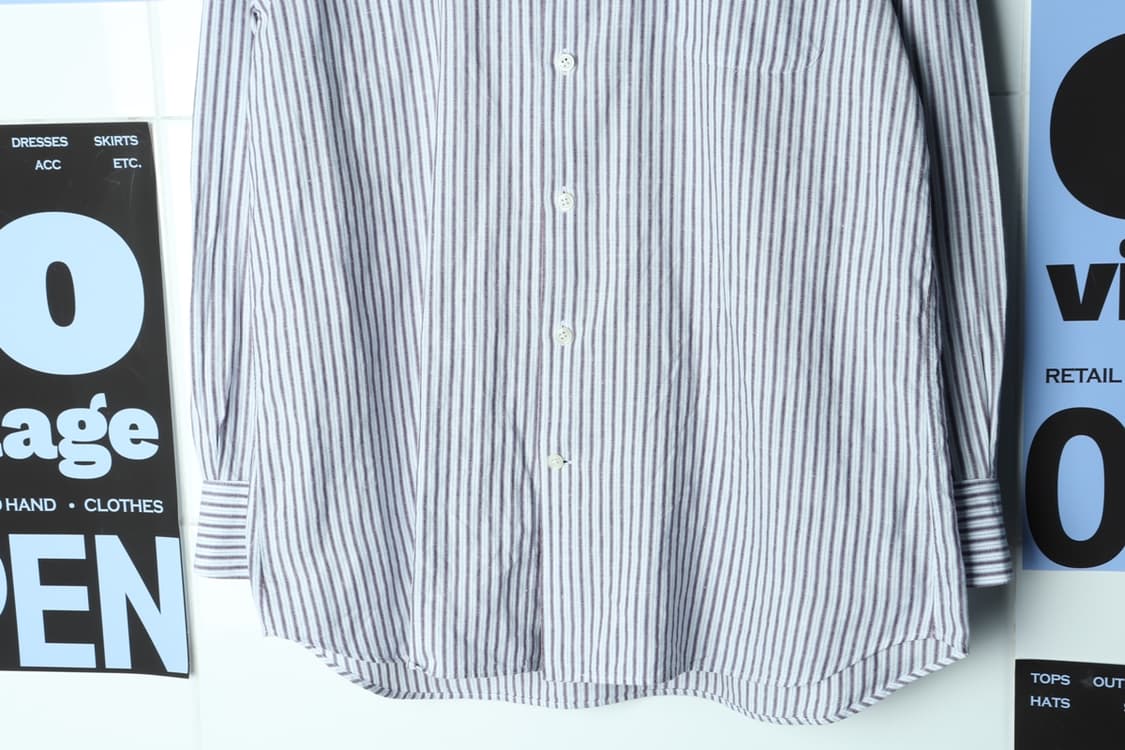 (XL-2XL) 닥스 셔츠 남방 스트라이프 린넨 마-H31303 상품이미지4