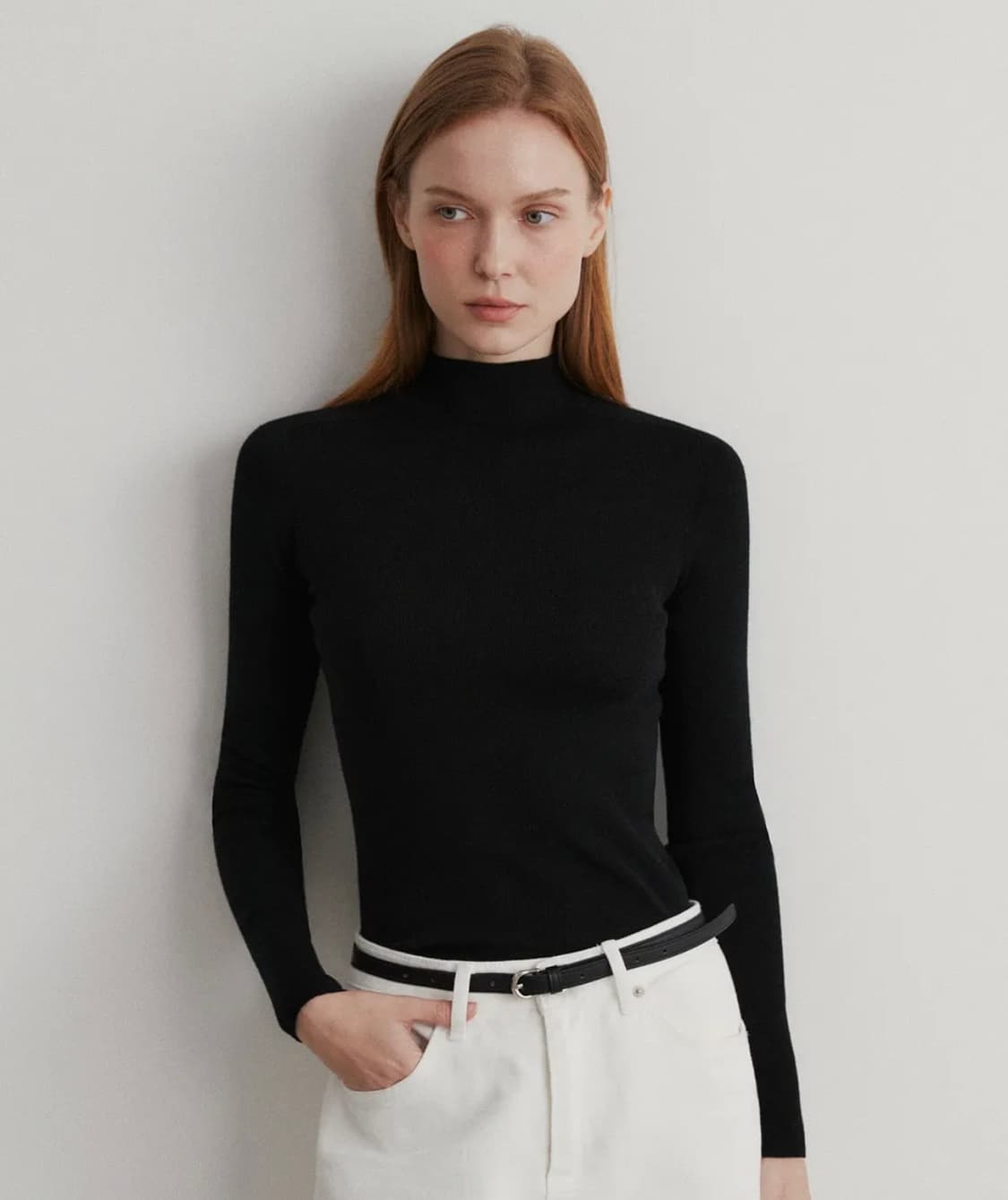 수아레 워셔블 터틀넥 블랙 (정가 3만원) 상품이미지2