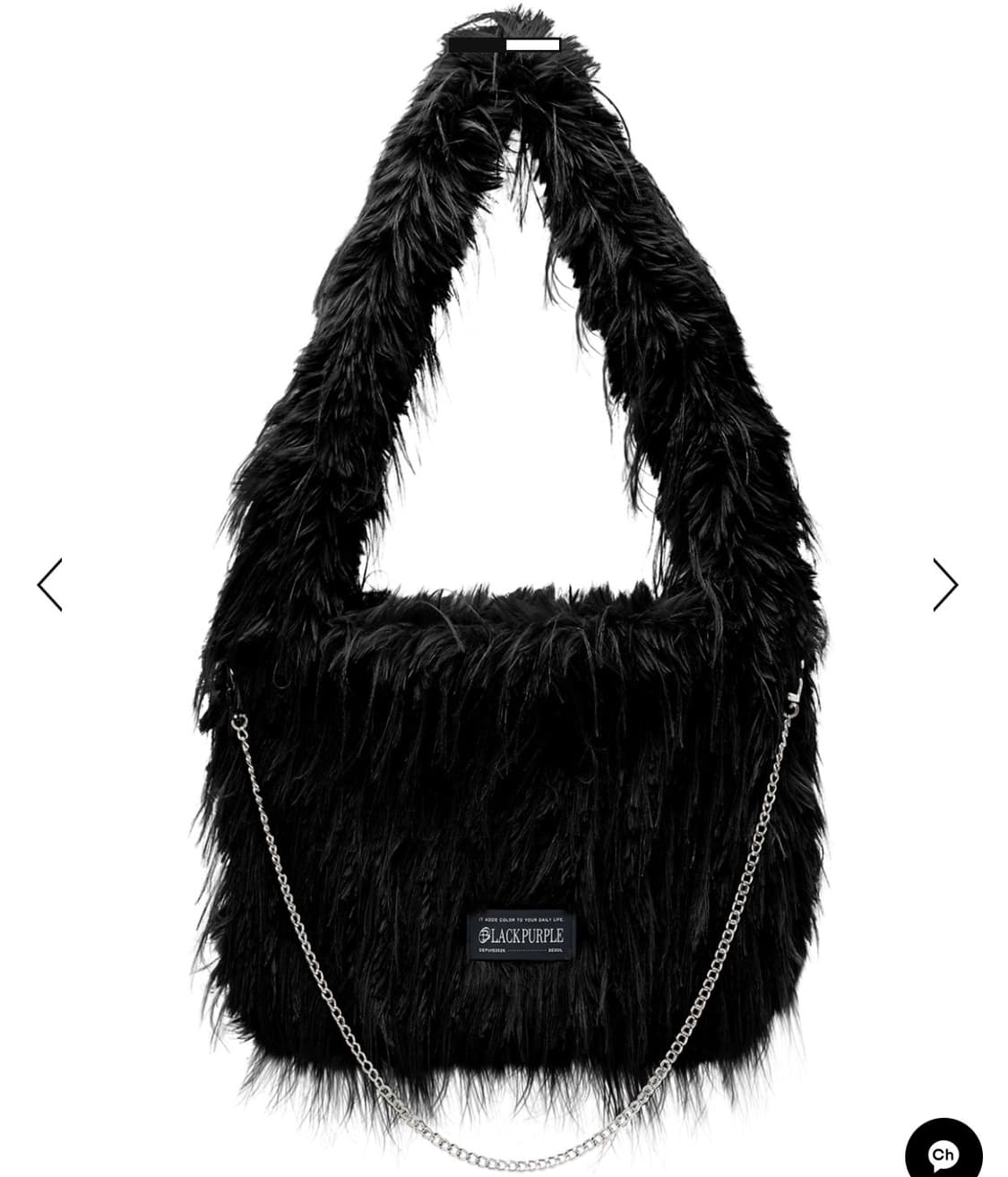 블랙퍼플 퍼가방 상품이미지1