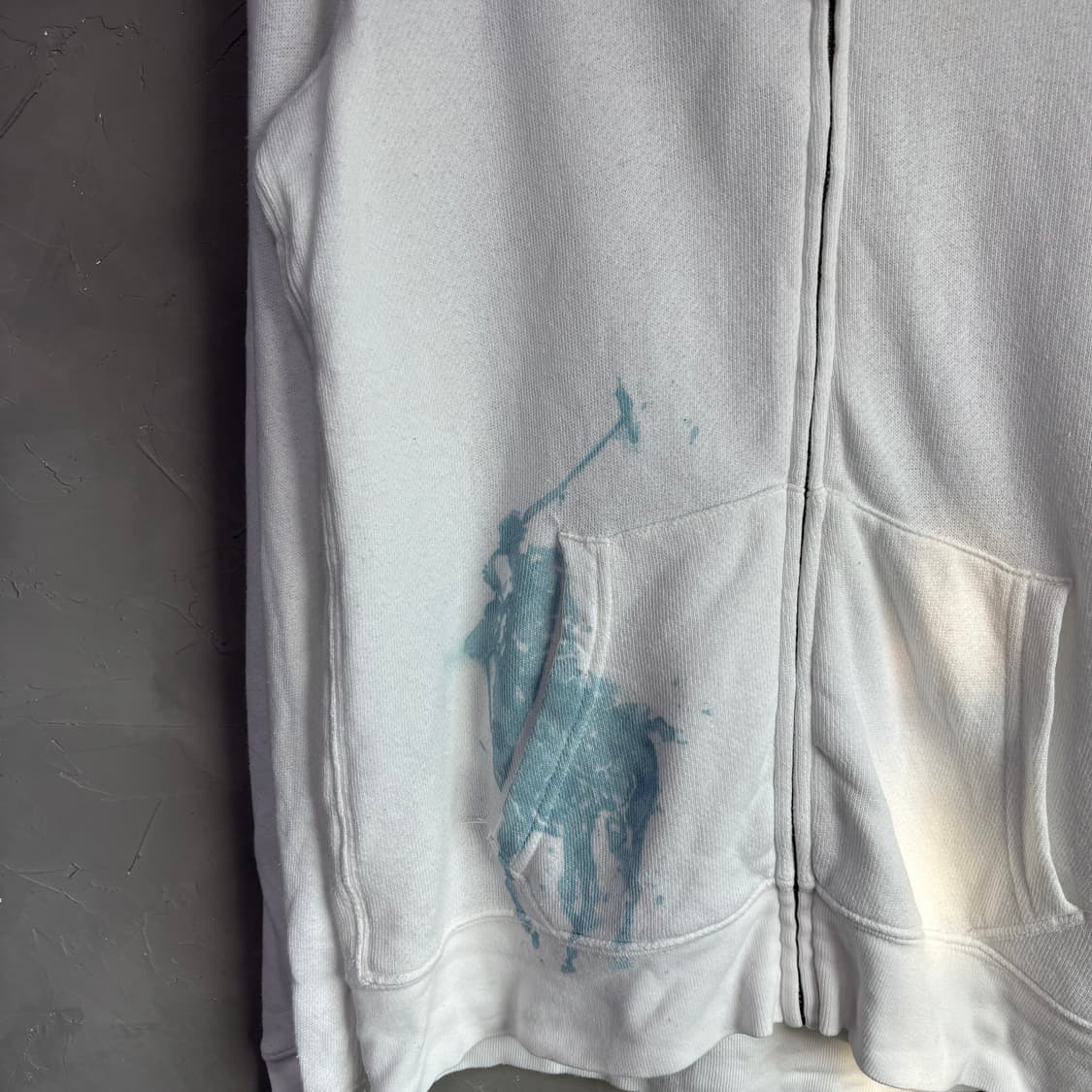 폴로 랄프로렌 빅포니 후드집업 화이트 상품이미지3