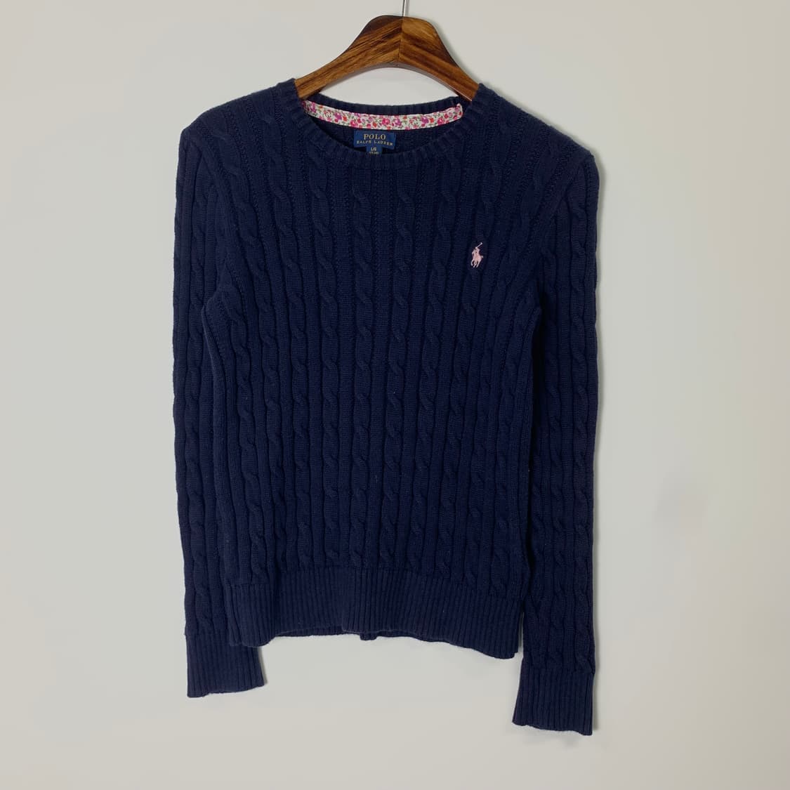 폴로 랄프로렌 네이비 꽈배기 니트 상품이미지2
