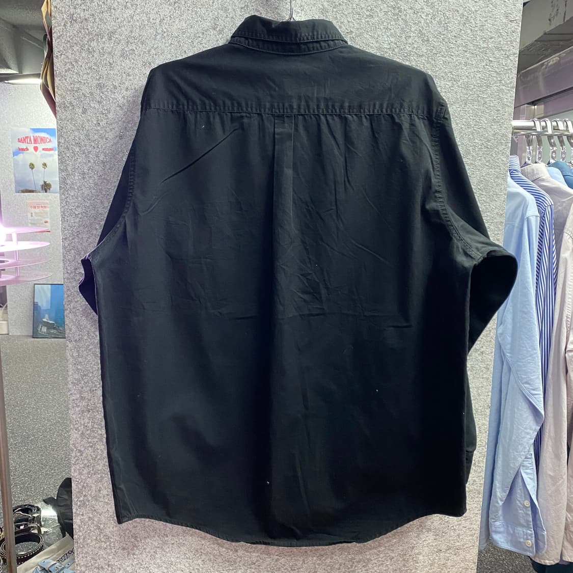 폴로 랄프로렌 클래식핏 자수로고 블랙 셔츠  B3740 상품이미지5