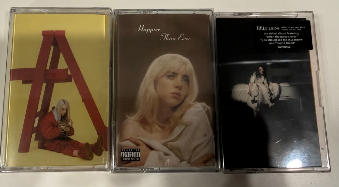 빌리 아일리시 카세트 테이프 3종 상품이미지1