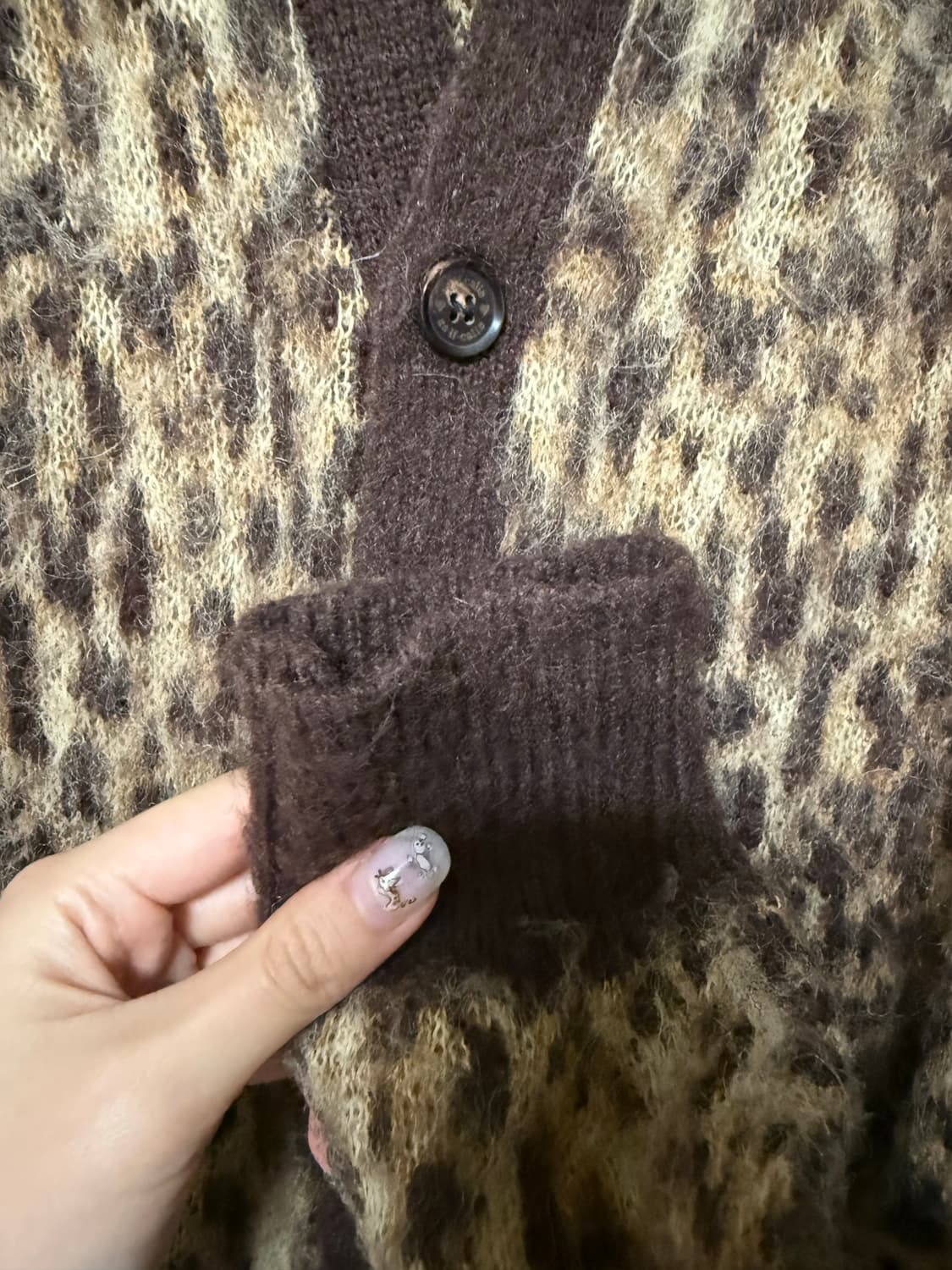 As if calie 애즈이프캘리 레오파드 가디건 상품이미지7