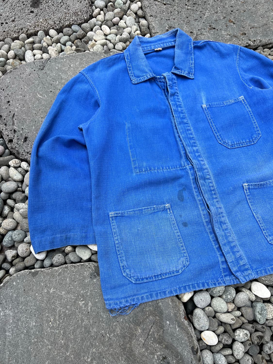 OLD VINTAG DISTRESSED FRENCH 빈티지프렌치워크자켓 상품이미지4