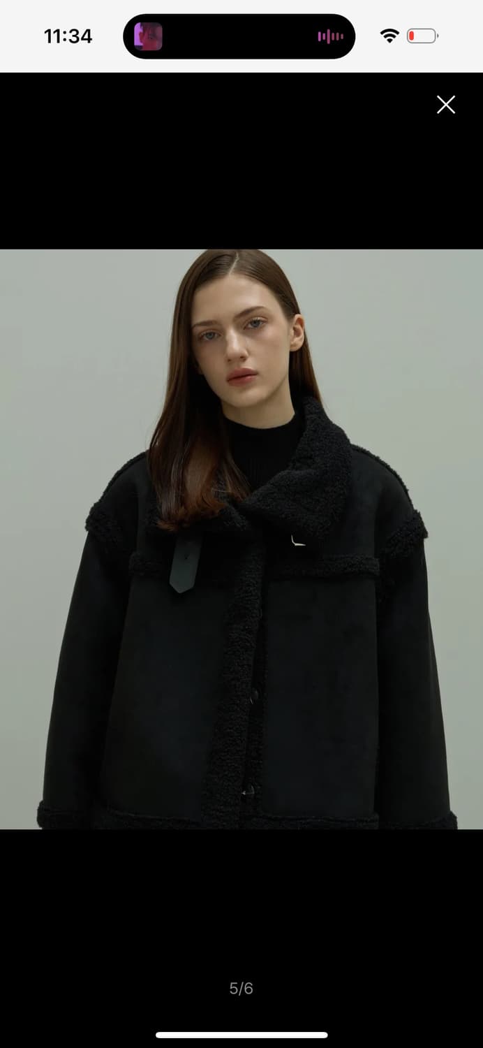 엘리오티 스웨이드 무스탕 팝니다 상품이미지1