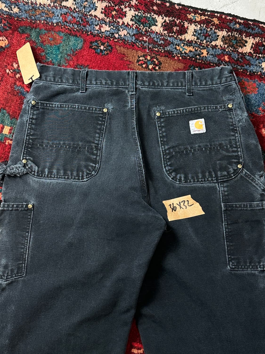 OG USA Made 칼하트 더블니 블랙 칼하트 B01 썩블니 상품이미지6