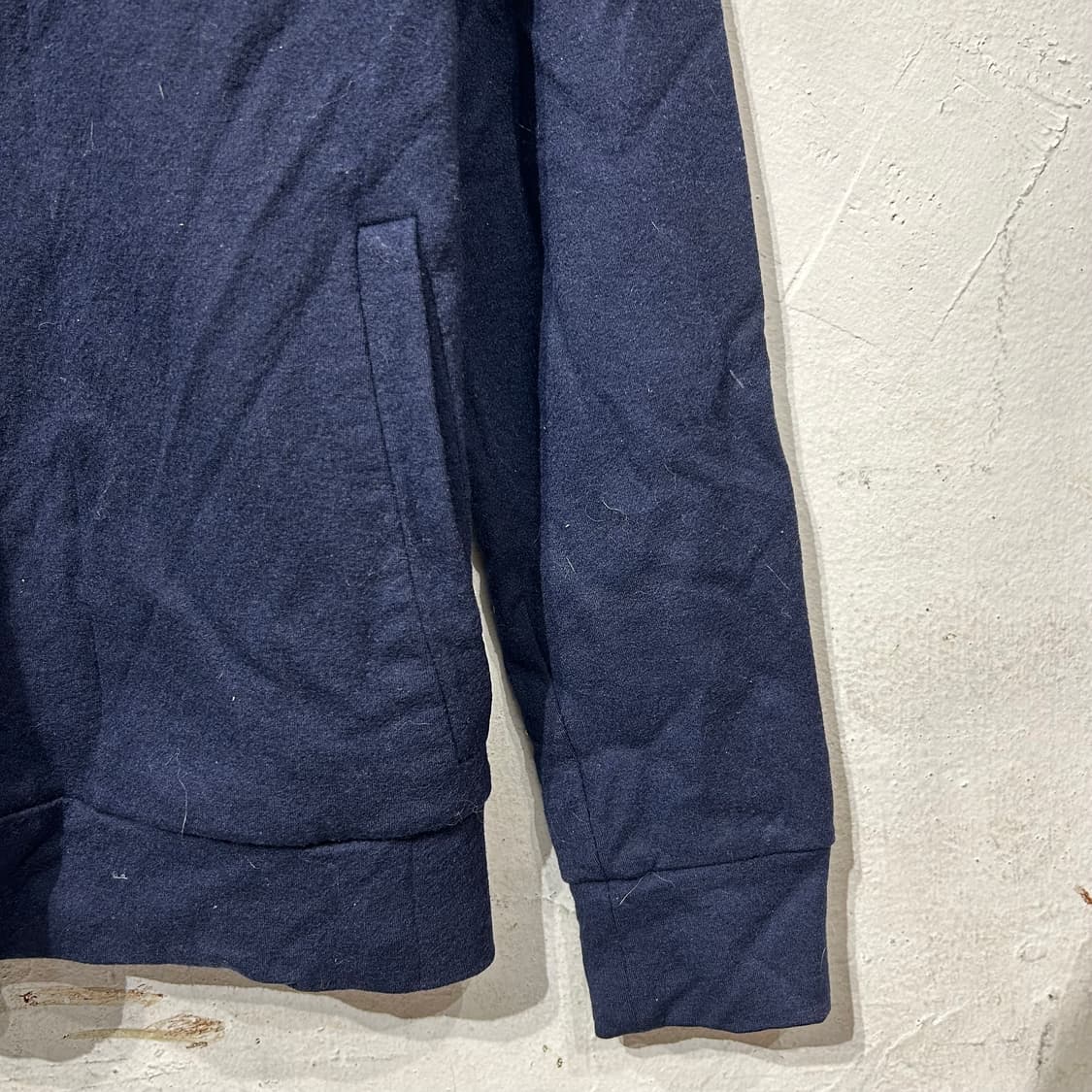 솔리드옴므 우영미 다크 네이비 사선 비대칭 집업 자켓 100 상품이미지7