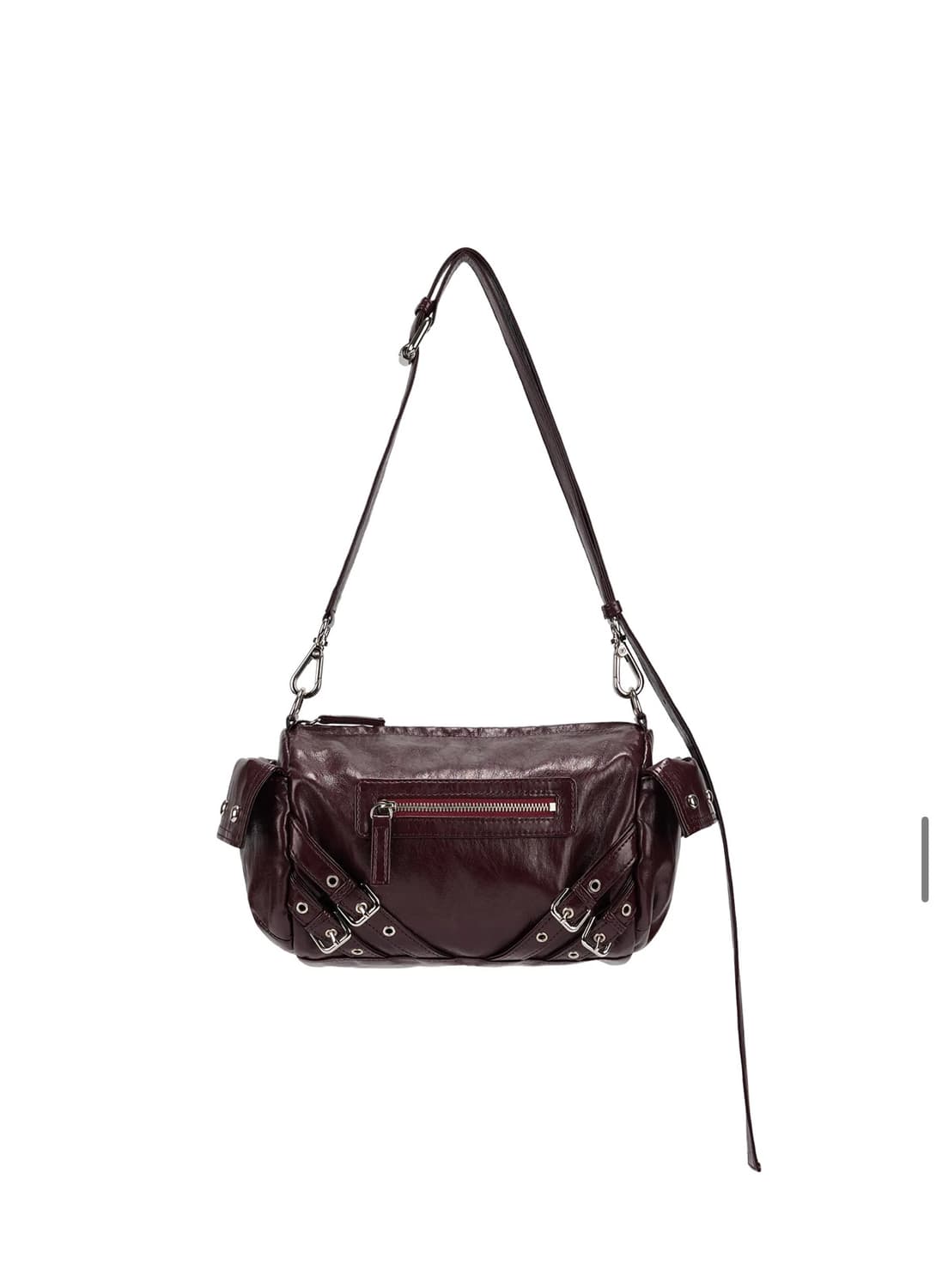 다이닛 스터드 포켓백 버건디 상품이미지1