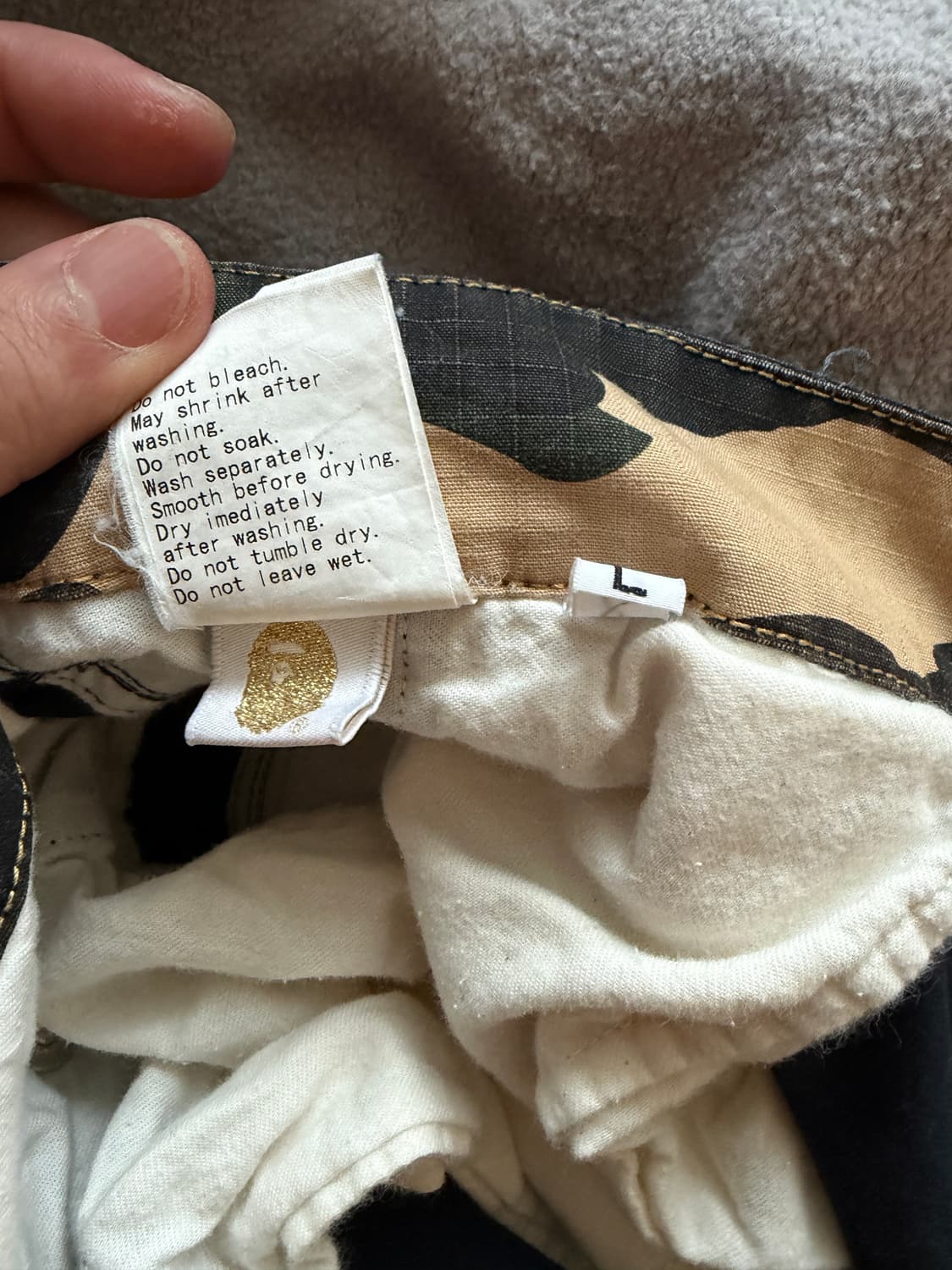 90년대 베이프 립스탑 팬츠 상품이미지10