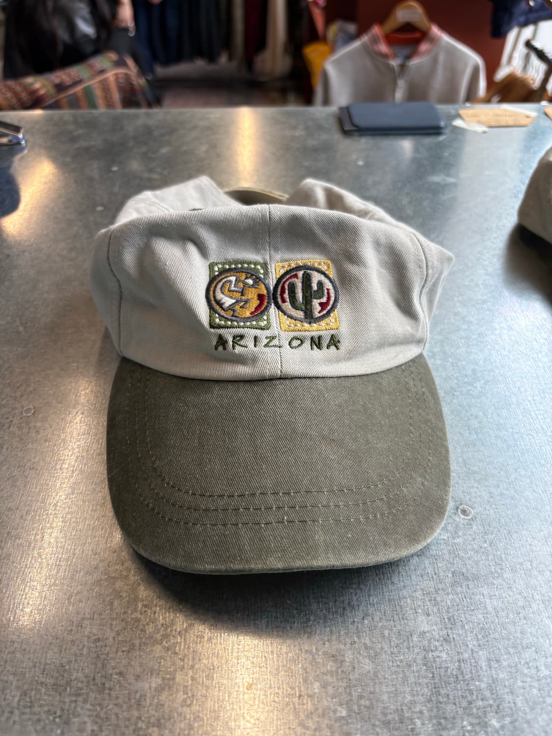 아리조나 투톤 자수 빈티지 캡 상품이미지2