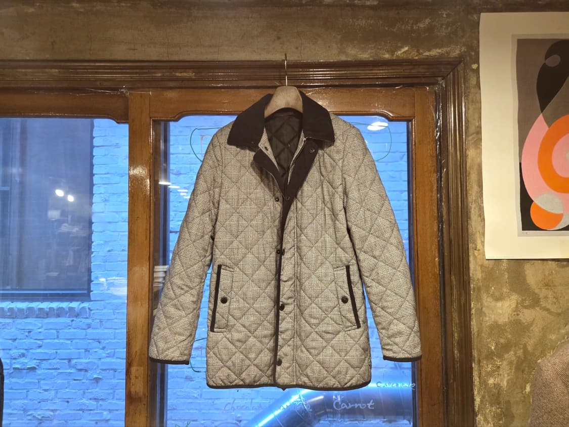 맨온더분 트위드퀼팅자켓 상품이미지1