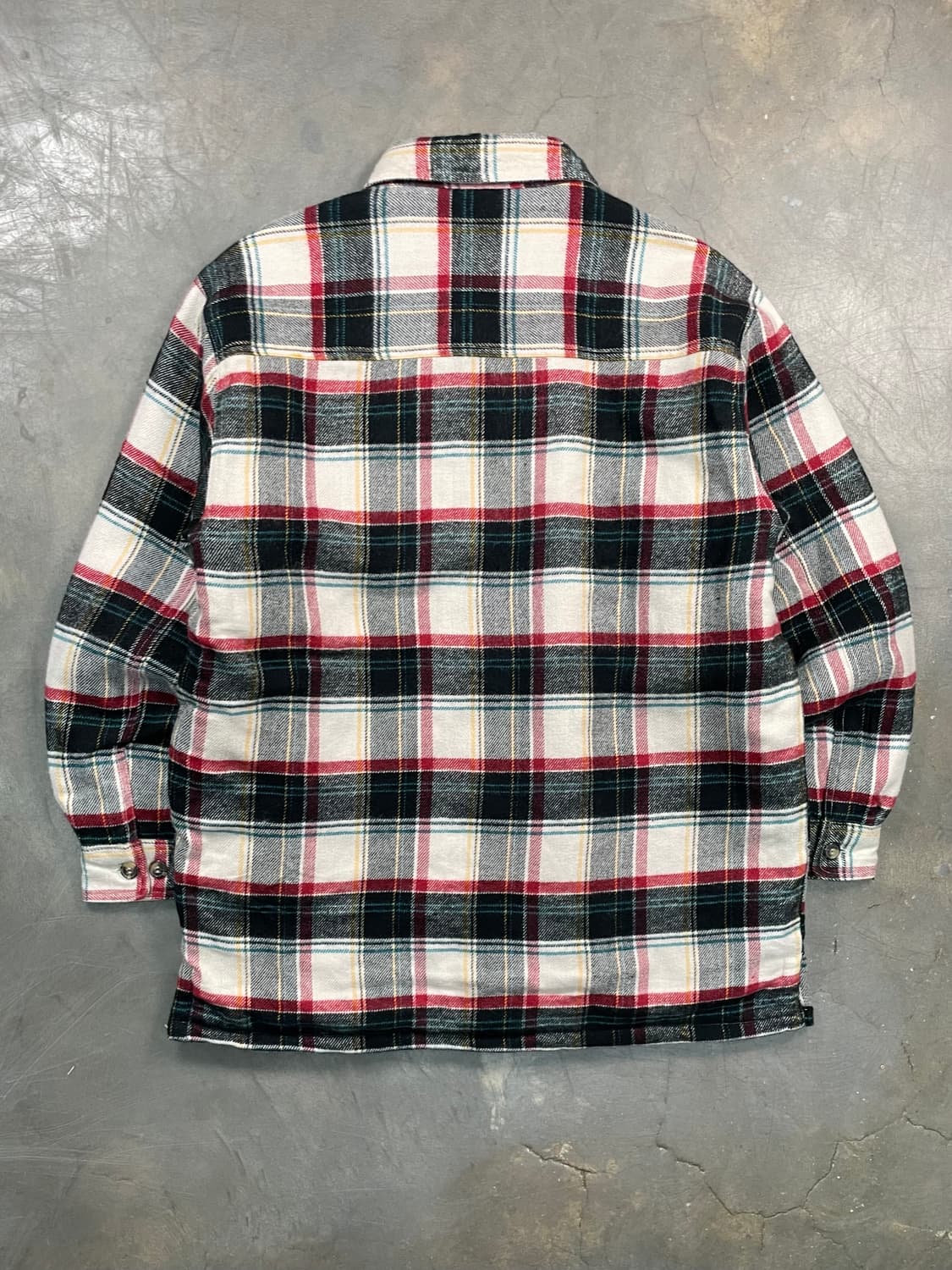 빈티지  플란넬 체크 셔츠 자켓 상품이미지4