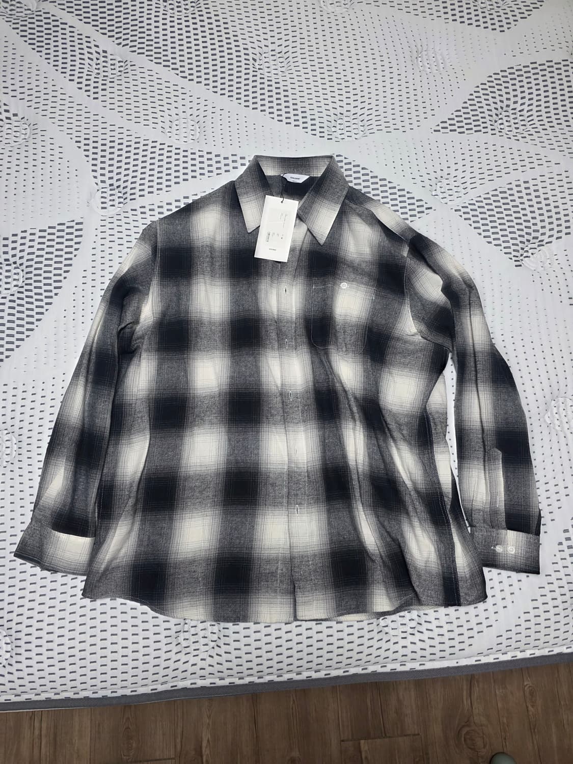 [M] 제로 옴브레 플란넬 셔츠 새상품 상품이미지1
