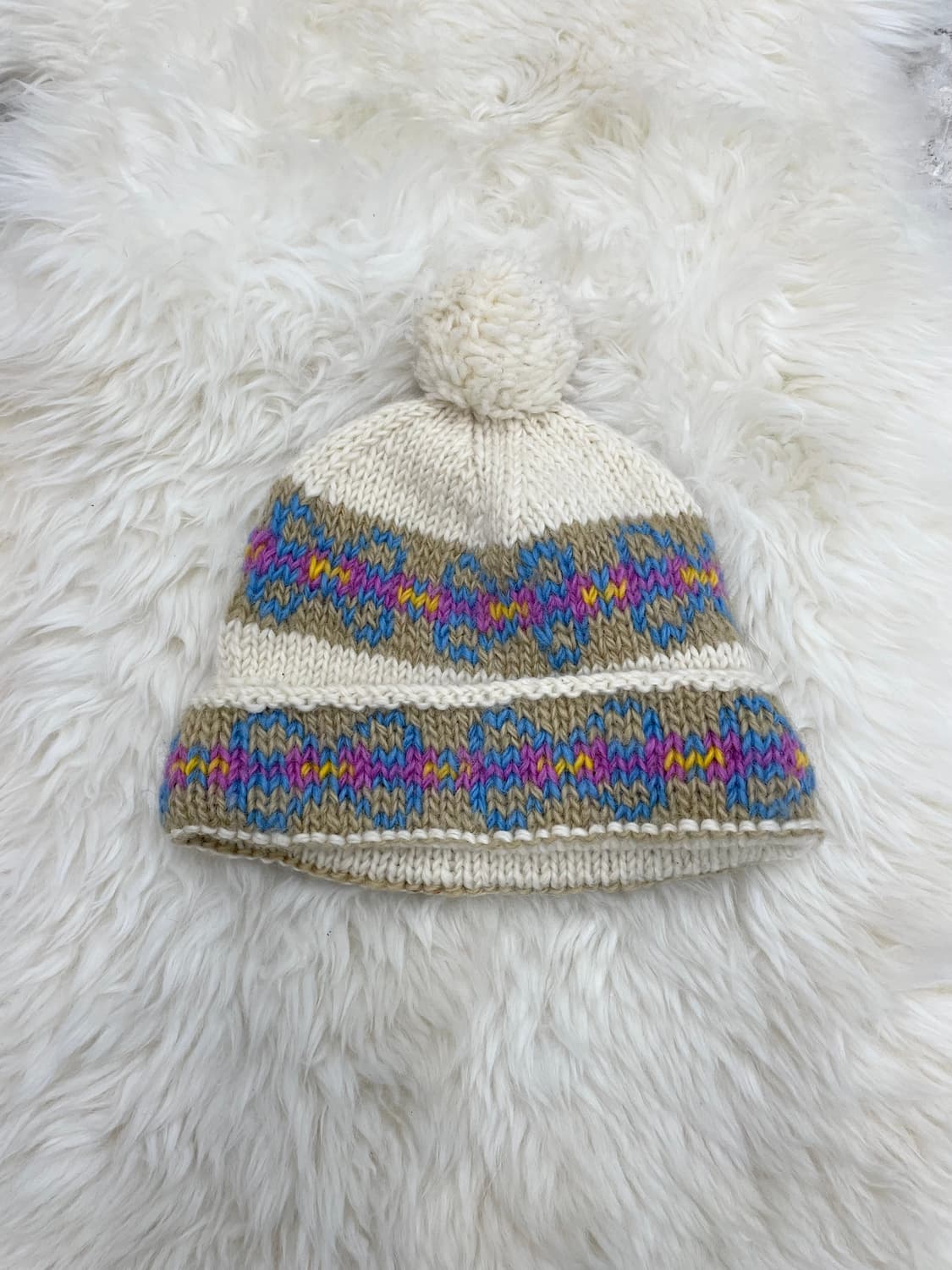 울 100 모리 핸드메이드 방울 비니 상품이미지2