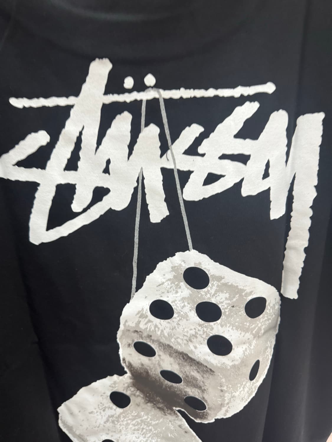 👕 STUSSY 다이스 백프린트 반팔 티셔츠 (Black) 상품이미지9