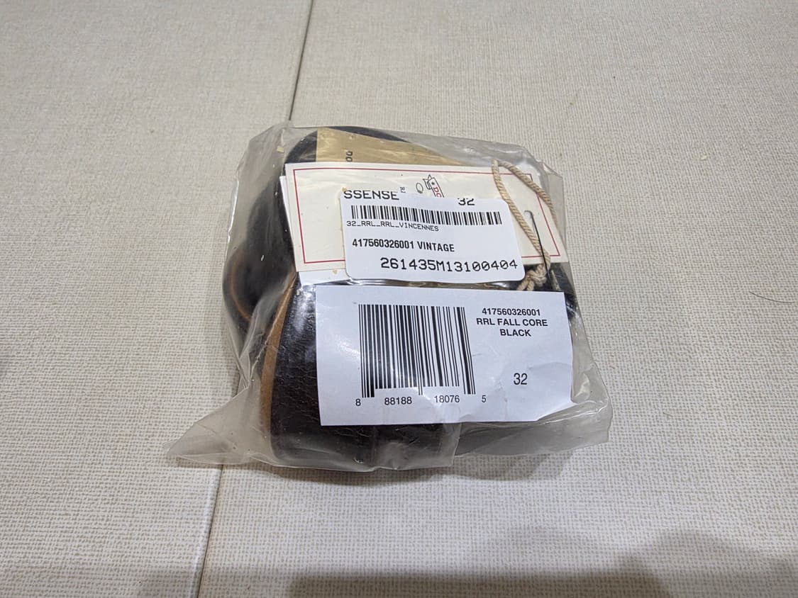 RRL 빈센스 블랙 가죽 벨트 상품이미지4