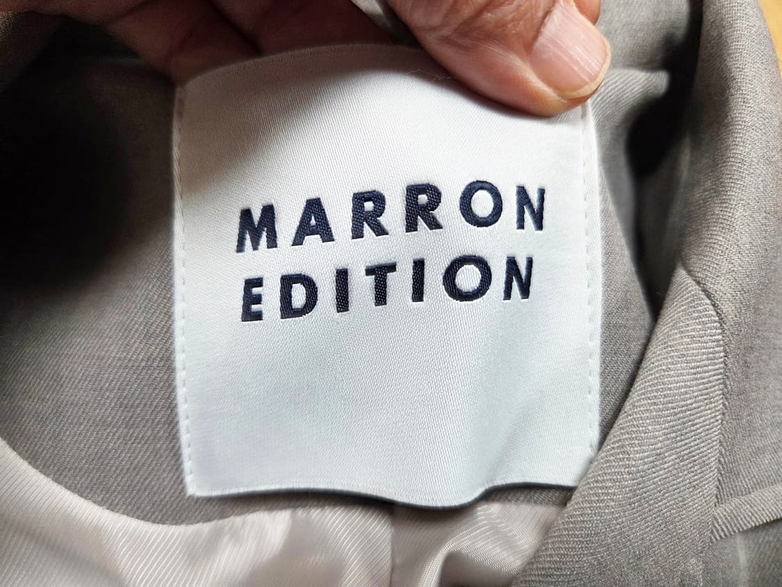 마론에디션(MARRON EDITION) 얼티메이트 그레이 싱글자켓 새상품 상품이미지10
