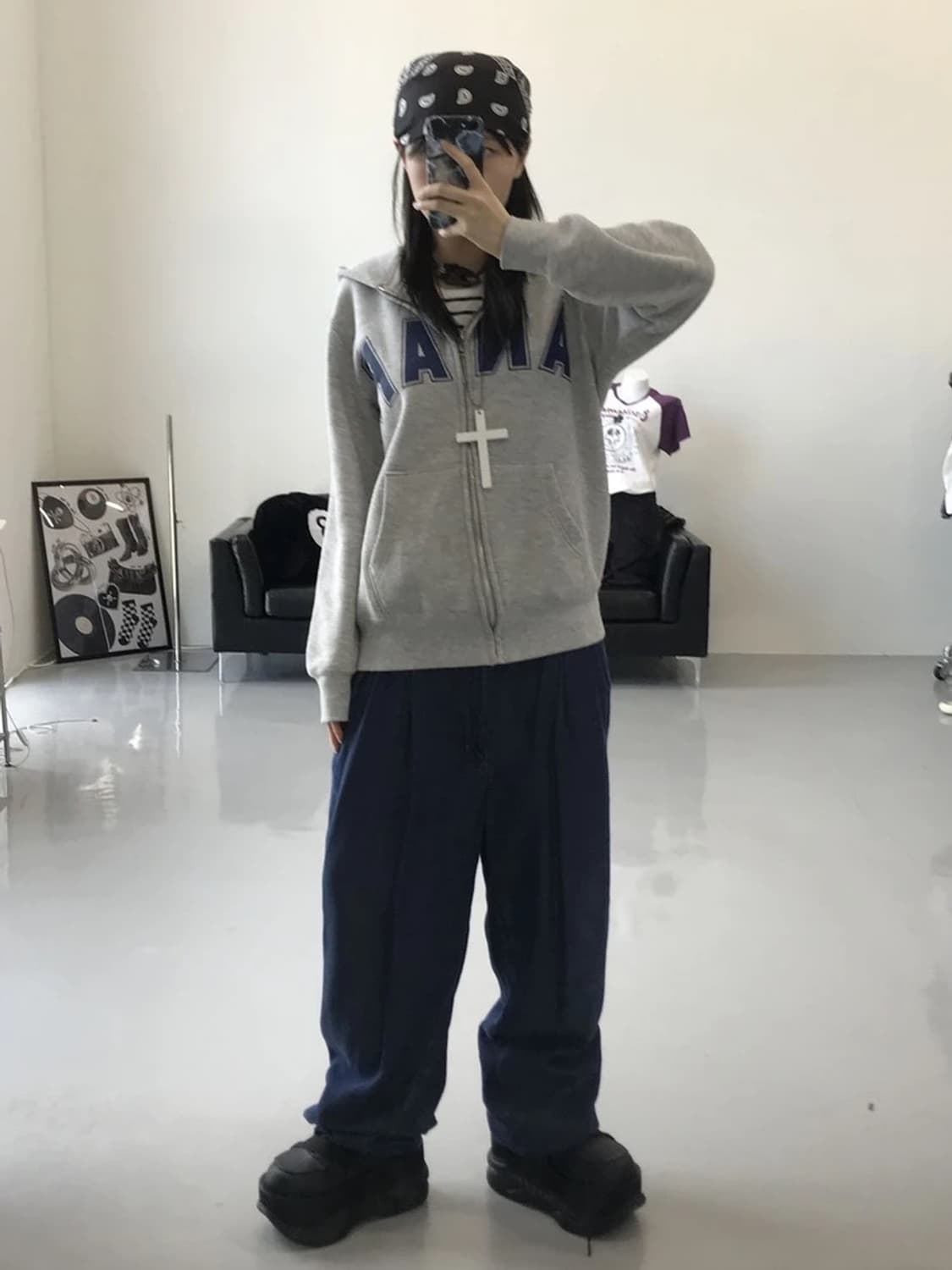 ANAP 재팬 X 뉴욕 양키스 후드 상품이미지2