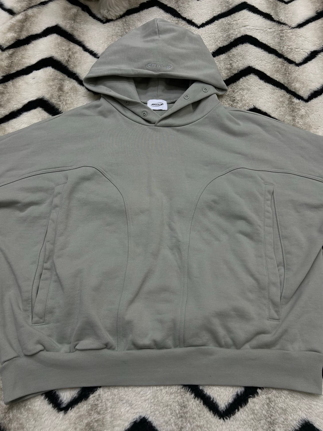 [1]그레일즈 지오메트리 헤비 후드/애쉬세이지 상품이미지5