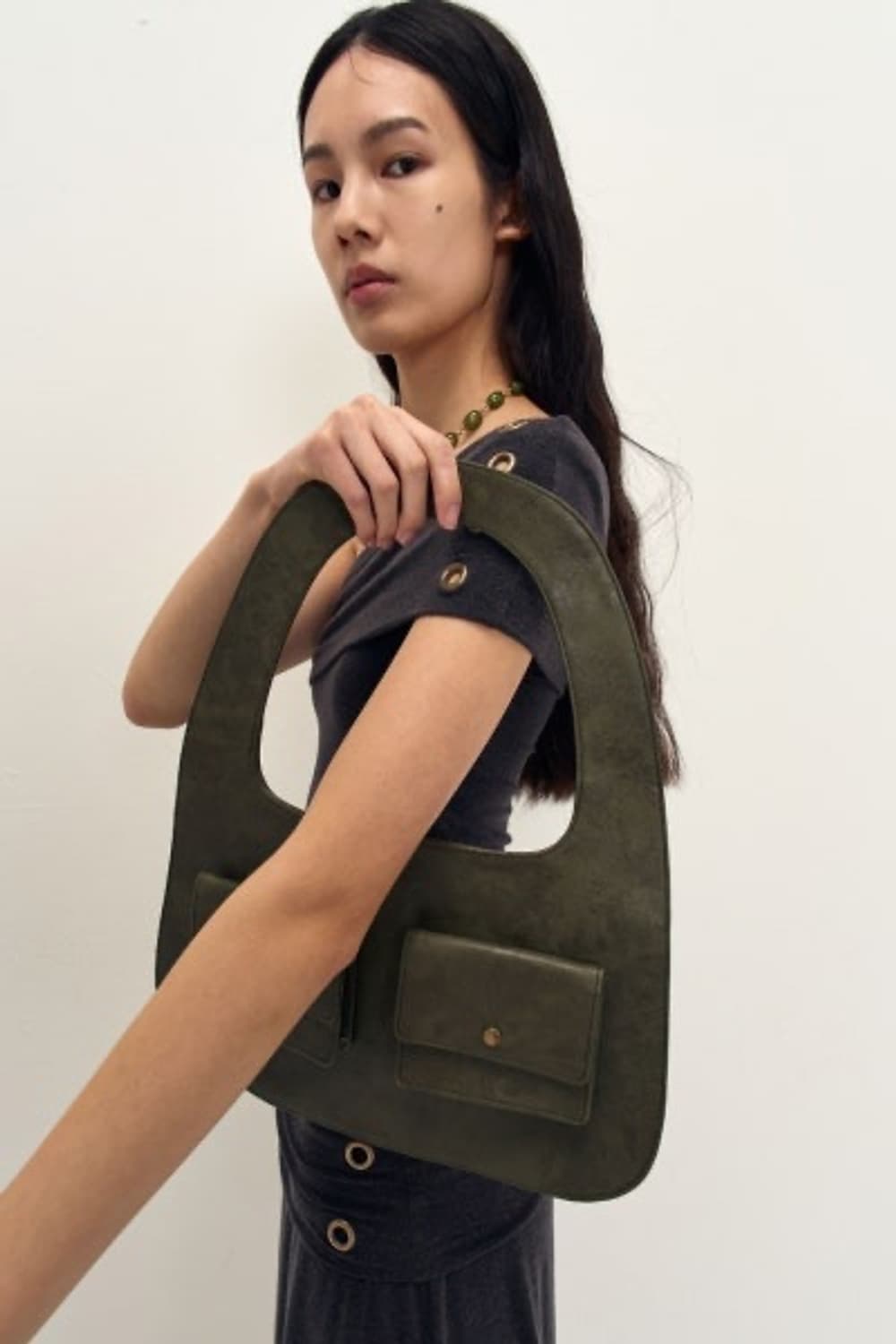 지지비샤 Bubble pocket bag / KHAKI 상품이미지1