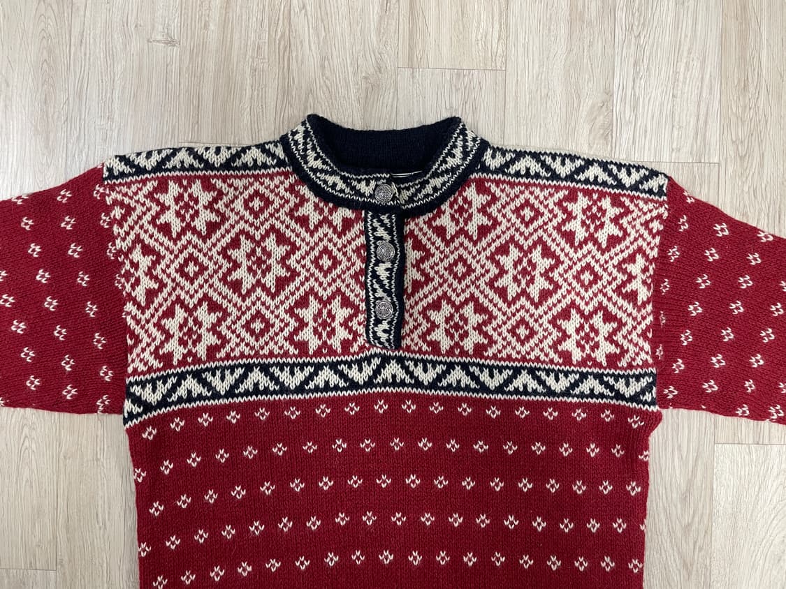 100) 80s 엘엘빈 버드아이 아노락 스웨터(미국제)RRL&LVC&폴로 상품이미지4