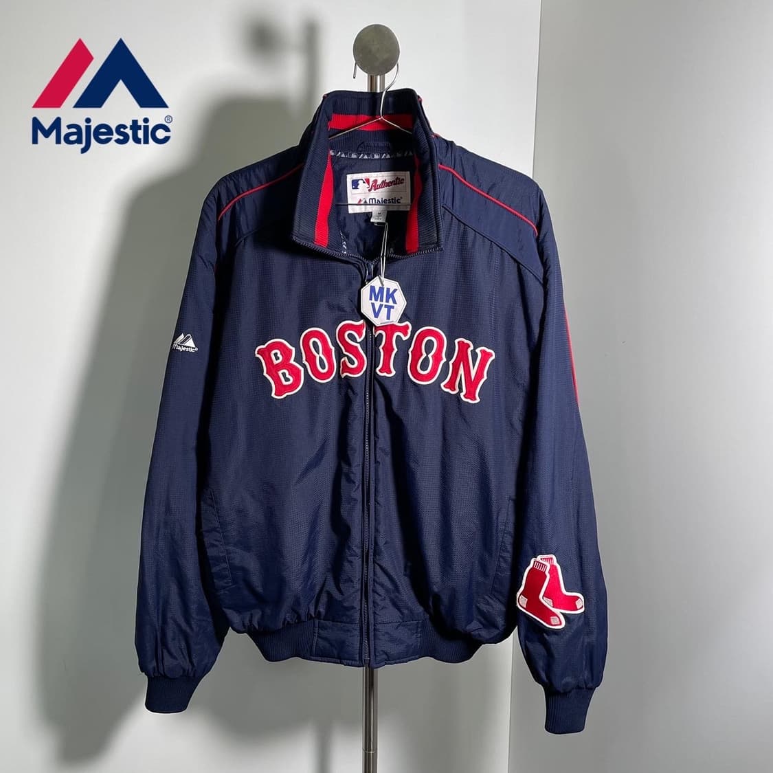마제스틱 Authentic 보스턴 레드삭스 바시티 자켓 상품이미지1