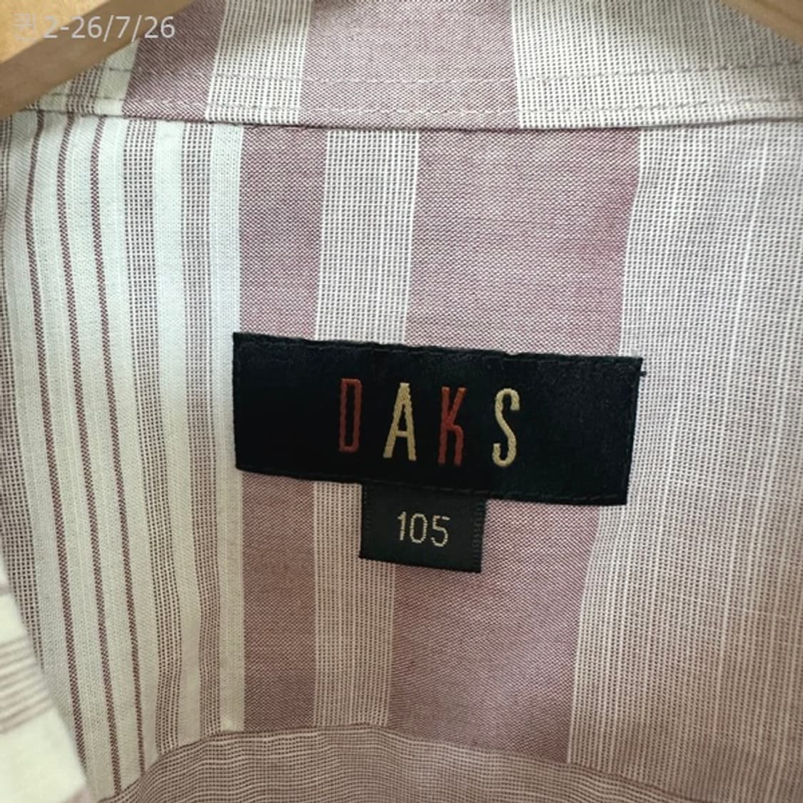 닥스 남자 반팔셔츠/남방 면 105 상품이미지6