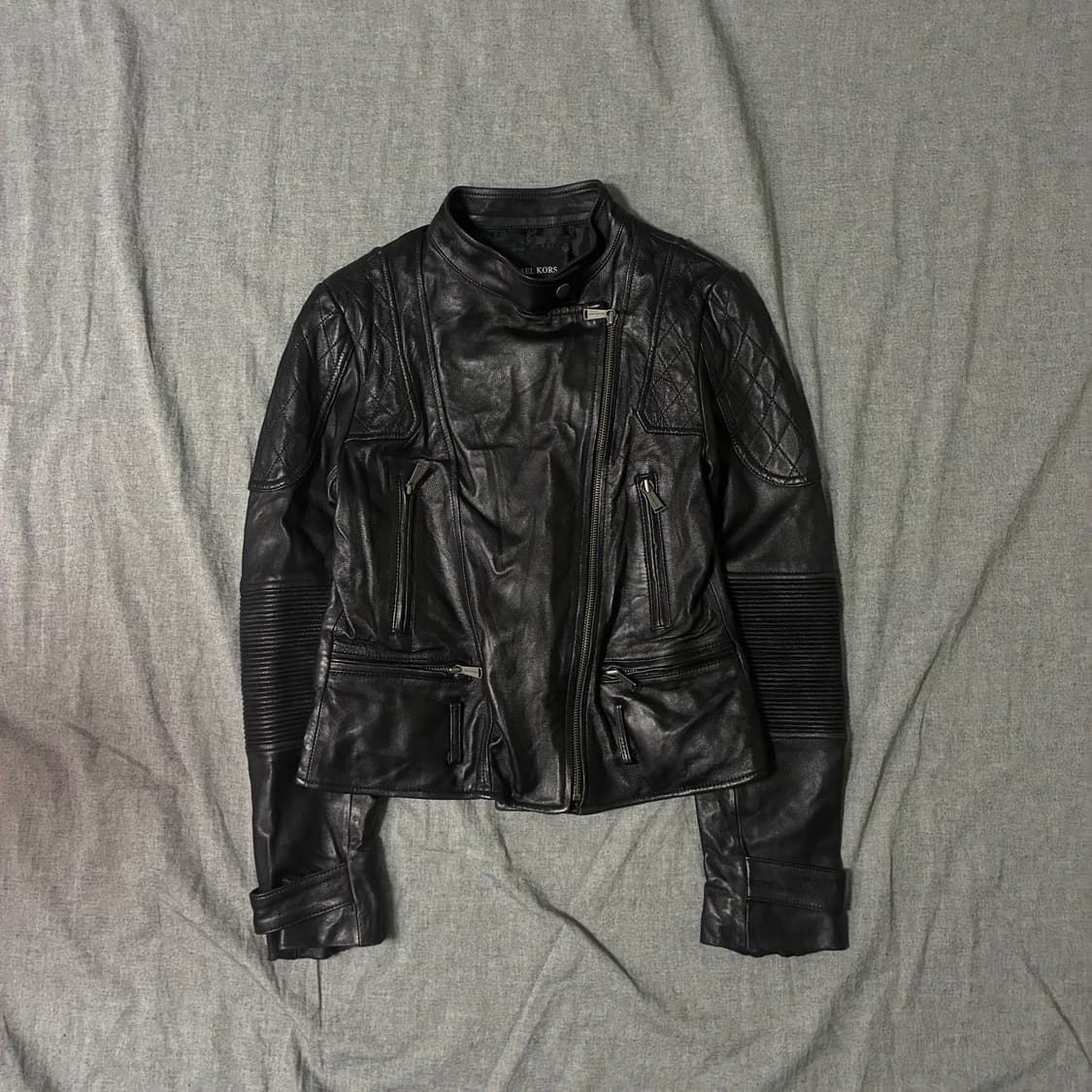 vintage black leather jacket 상품이미지1