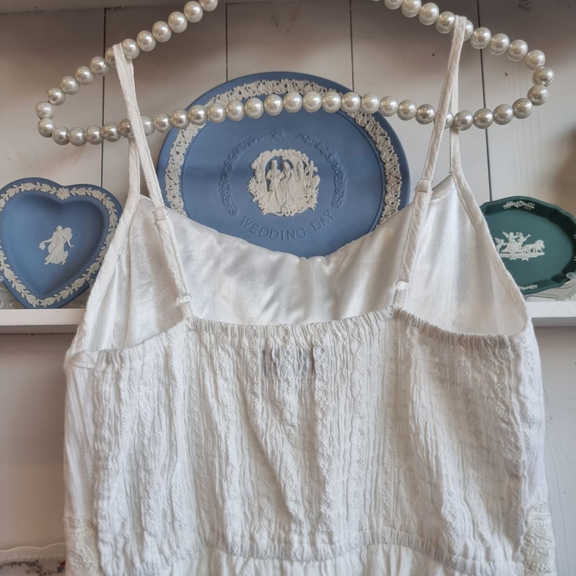 화이트 레이스 캐미솔 원피스 상품이미지5