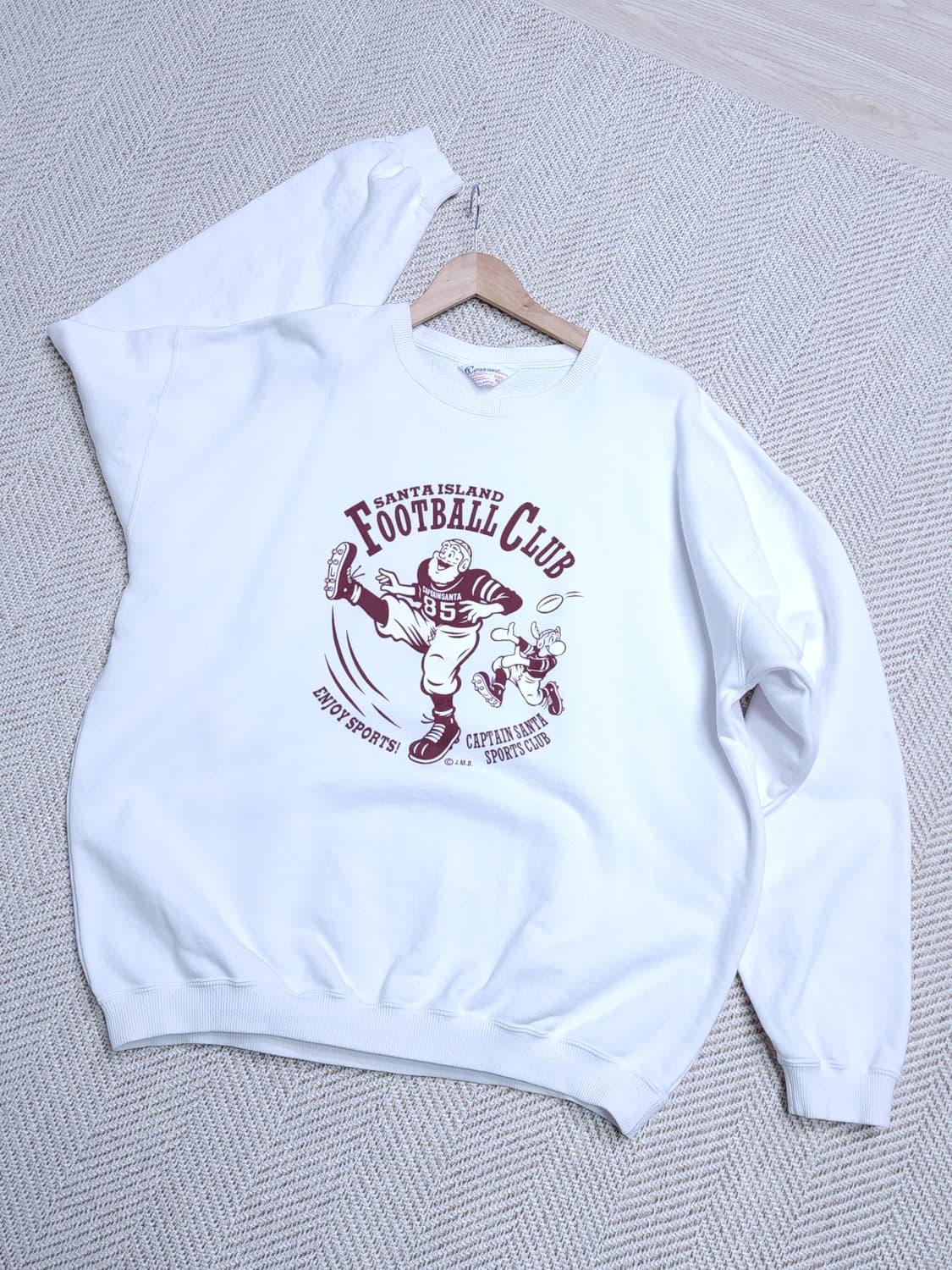 캡틴산타 XL 화이트 맨투맨  상품이미지1