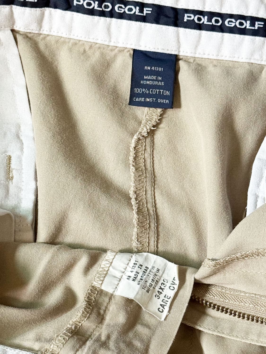 (34) 90s 폴로 랄프로렌 골프 클래식 더블 플리츠 치노 팬츠 상품이미지4