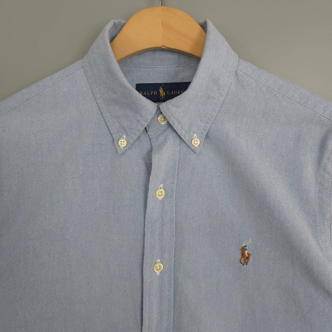 랄프로렌 RALPH LAUREN 클래식핏 옥스포드 셔츠 연블루 S 상품이미지2