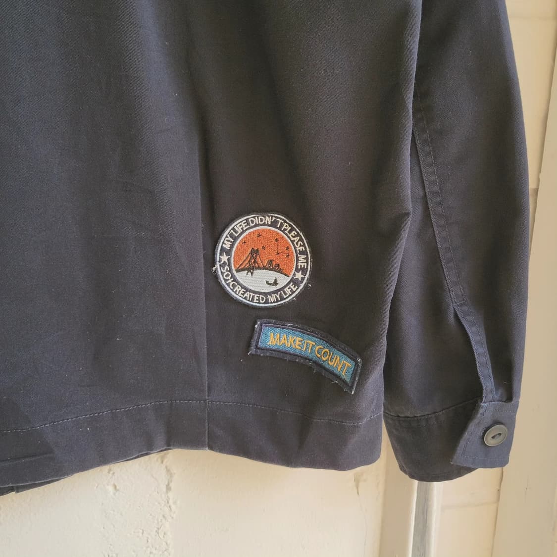 딥네이비 와펜 워크자켓 상품이미지7