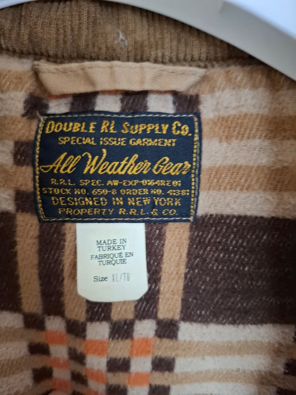 XL 더블알엘 레더 요크 패딩 퀼팅 자켓 상품이미지3