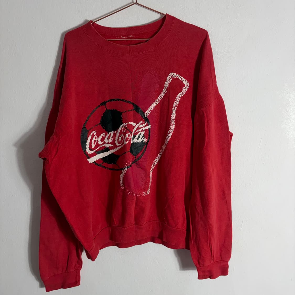 90s 코카콜라 빈티지 레드 맨투맨(Free) 상품이미지1