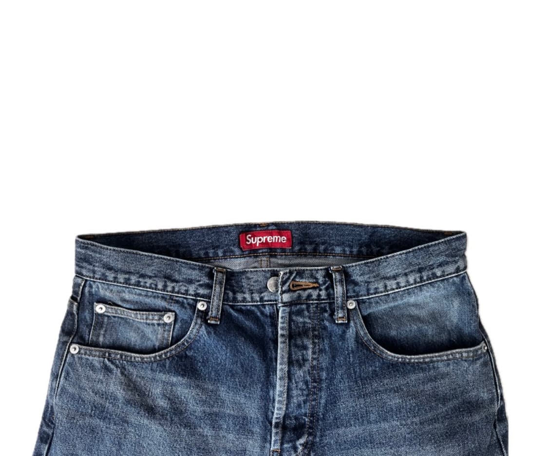 슈프림 25ss 루즈핏 워싱 진 데님 청바지 상품이미지4