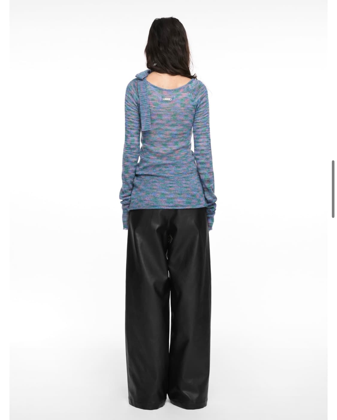 NACHE mixed muffler knit blue (새상품) 상품이미지4