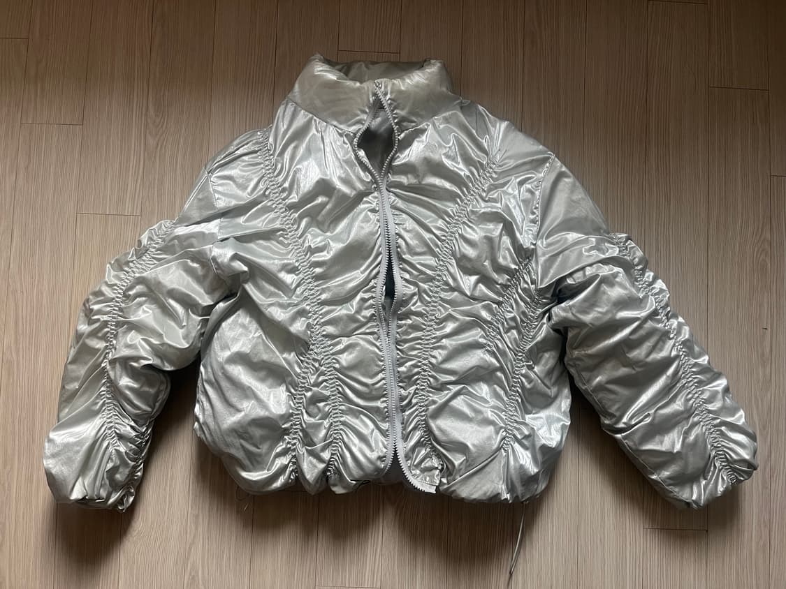 나체 리버시블 패딩 실버 상품이미지5