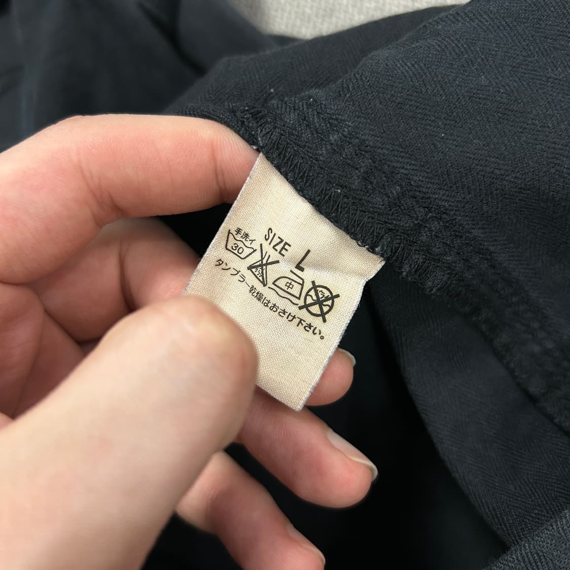 리바이스 블랙 워크 셔츠(L) 상품이미지3