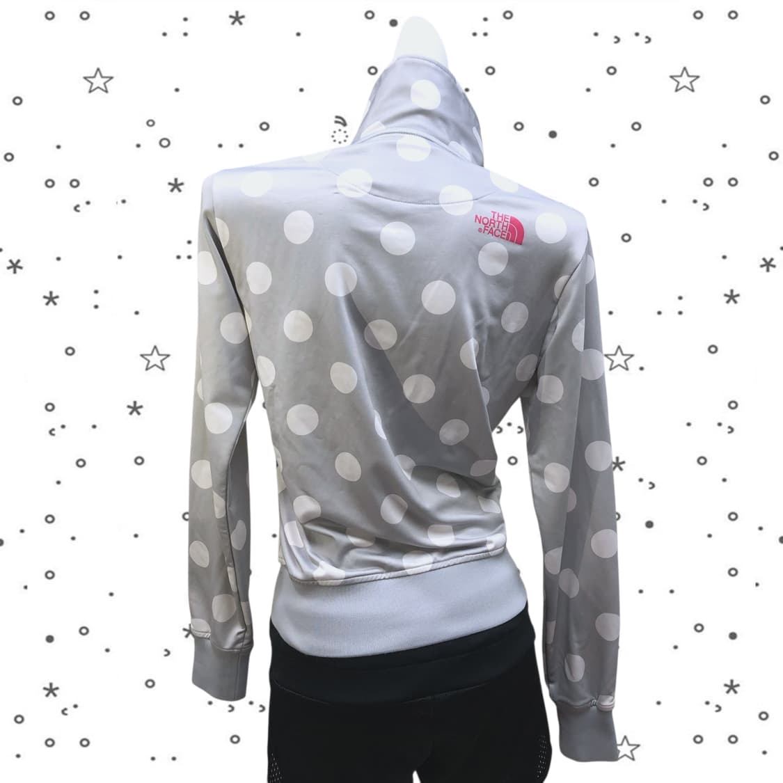 [90] 노스페이스 그레이 핑크 도트 져지 트랙탑 21 상품이미지5
