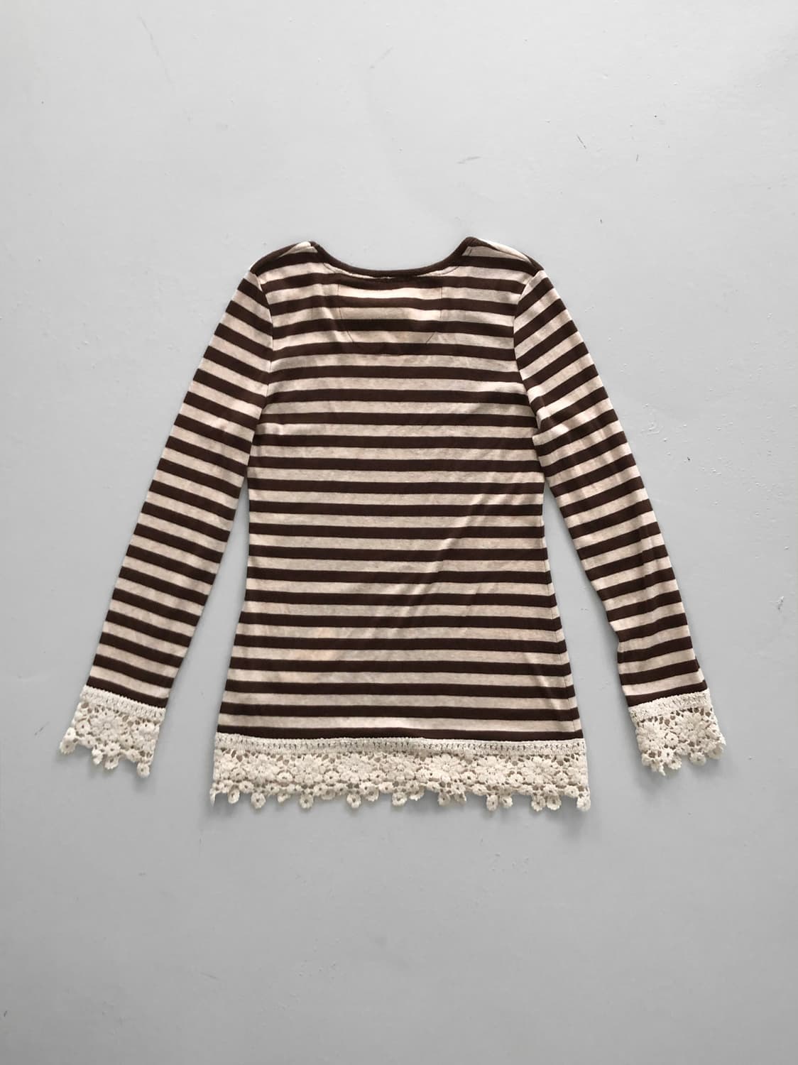 stripe crochet sleeve 상품이미지2
