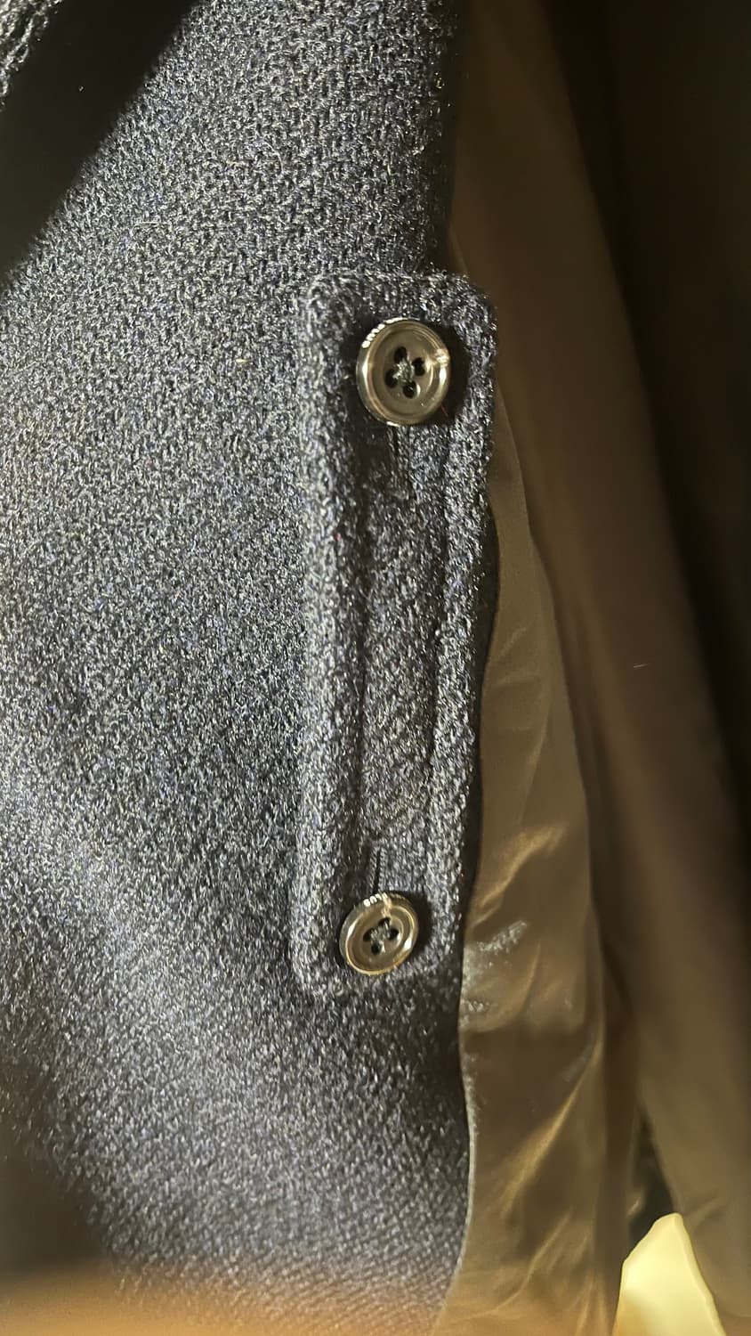 빔즈플러스 해리스트위드 발마칸 코트 네이비 L 상품이미지3