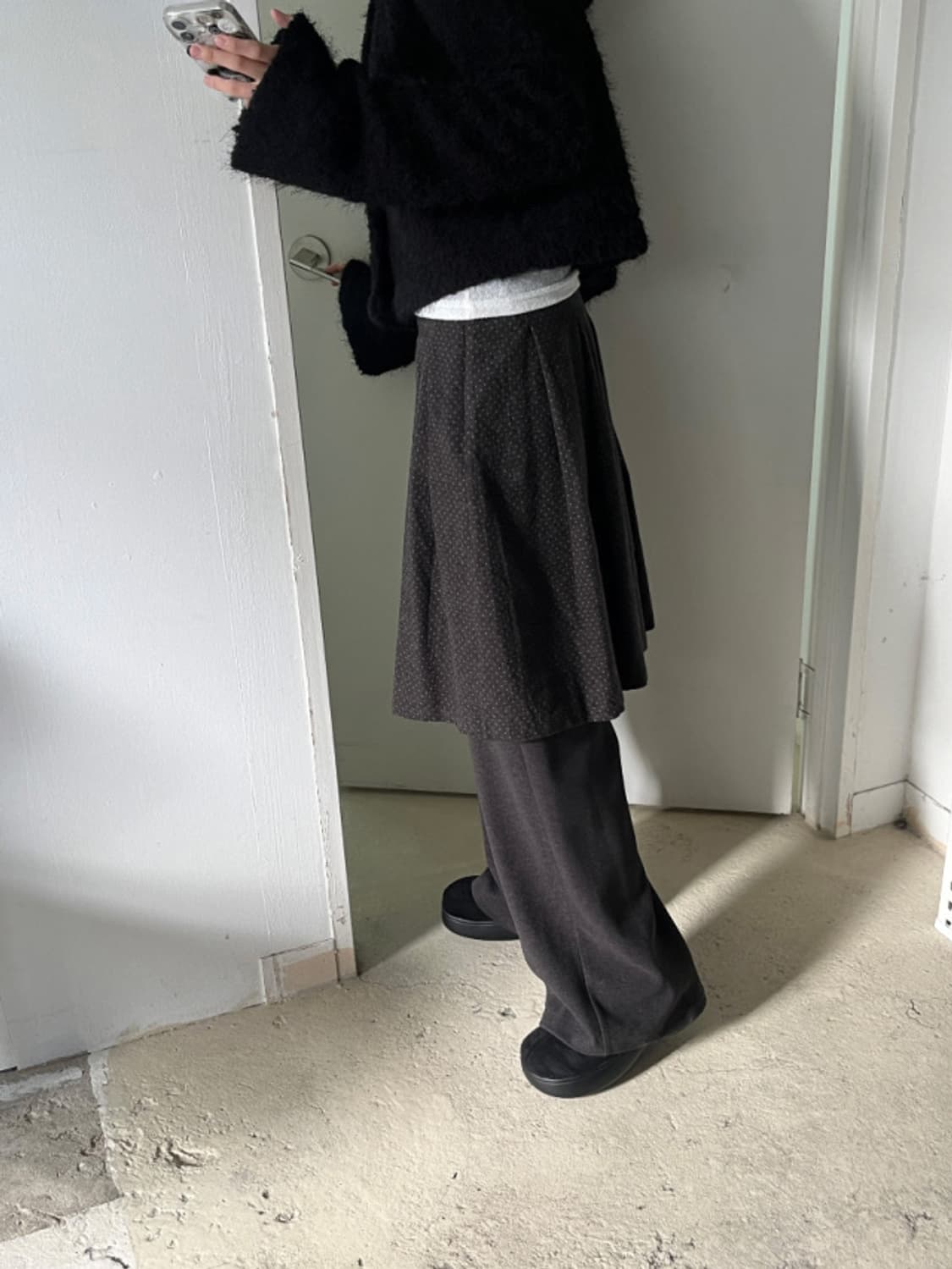 피치 도트 플리츠 상품이미지4