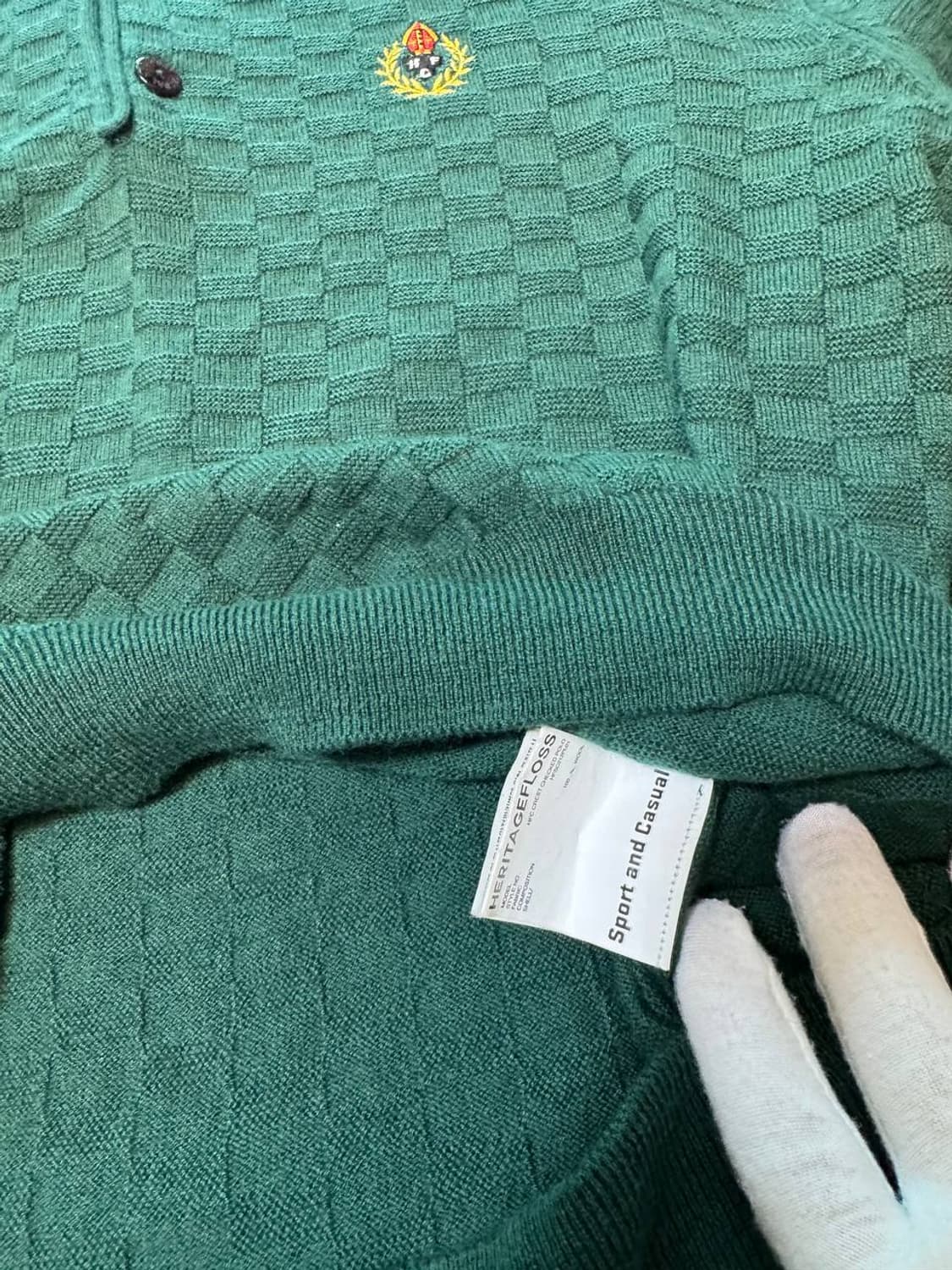 헤리티지플로스 크레스트 체크 폴로 상품이미지1