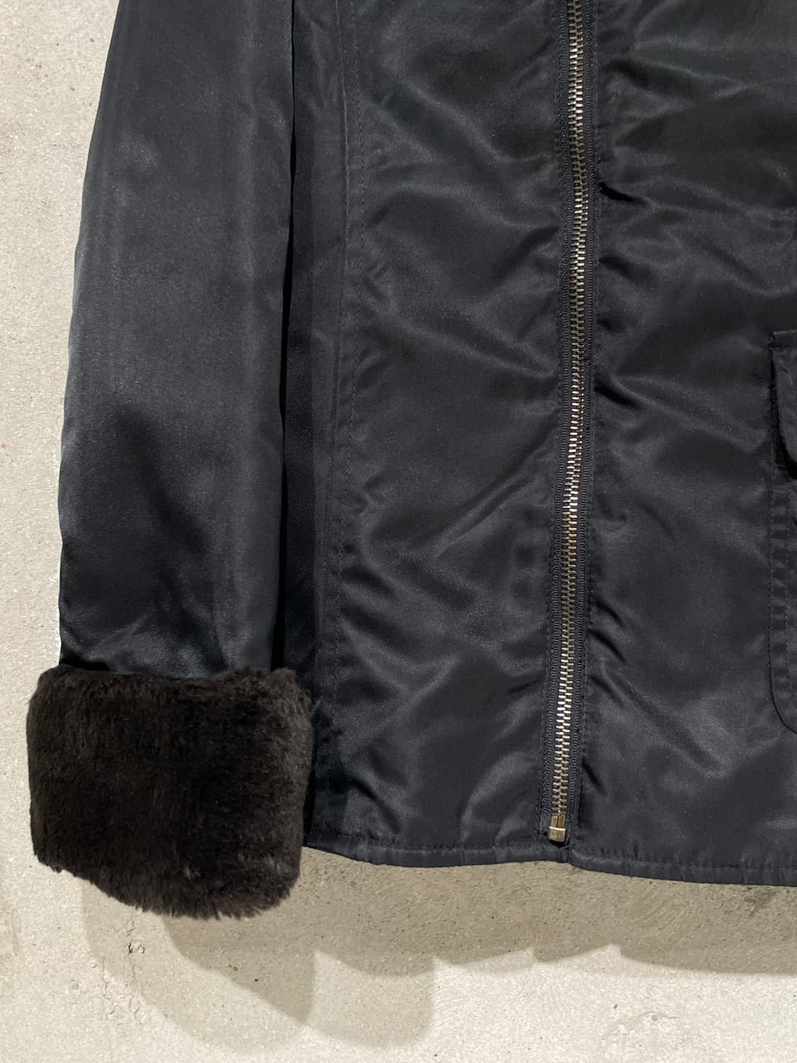 랄프 랄프 로렌 블랙 무스탕 누빔 자켓 상품이미지4