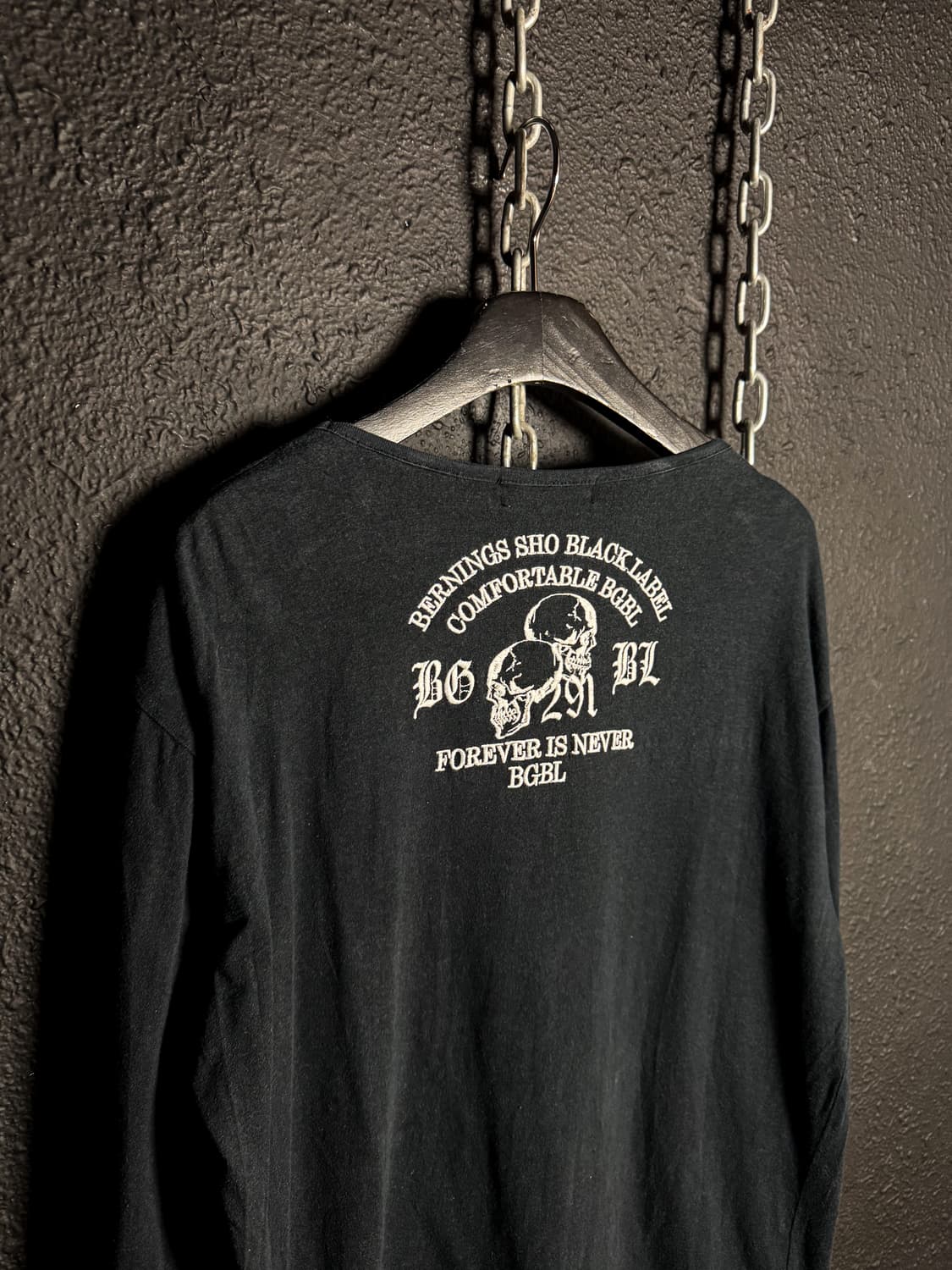 Berning Sho Black Label – Skull Long Sle 상품이미지7