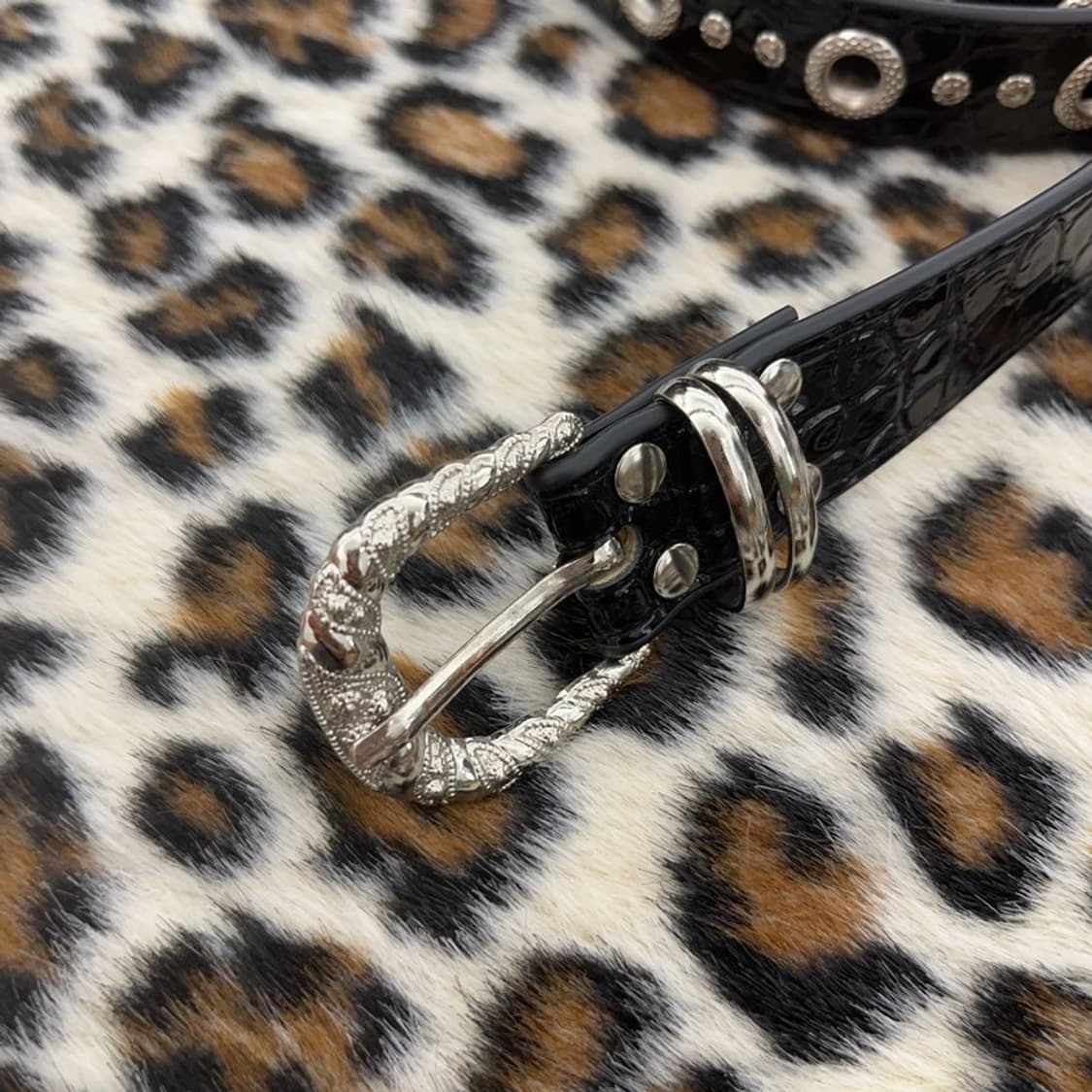 빈티지 스트릿 보헤미안 락시크 펀칭 가죽 벨트 C09688 상품이미지4