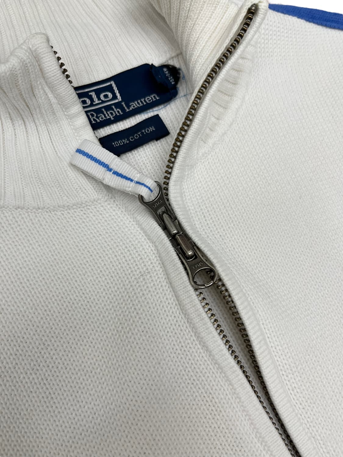 [S] 폴로 포니 로고 라인 니트 집업 상품이미지3