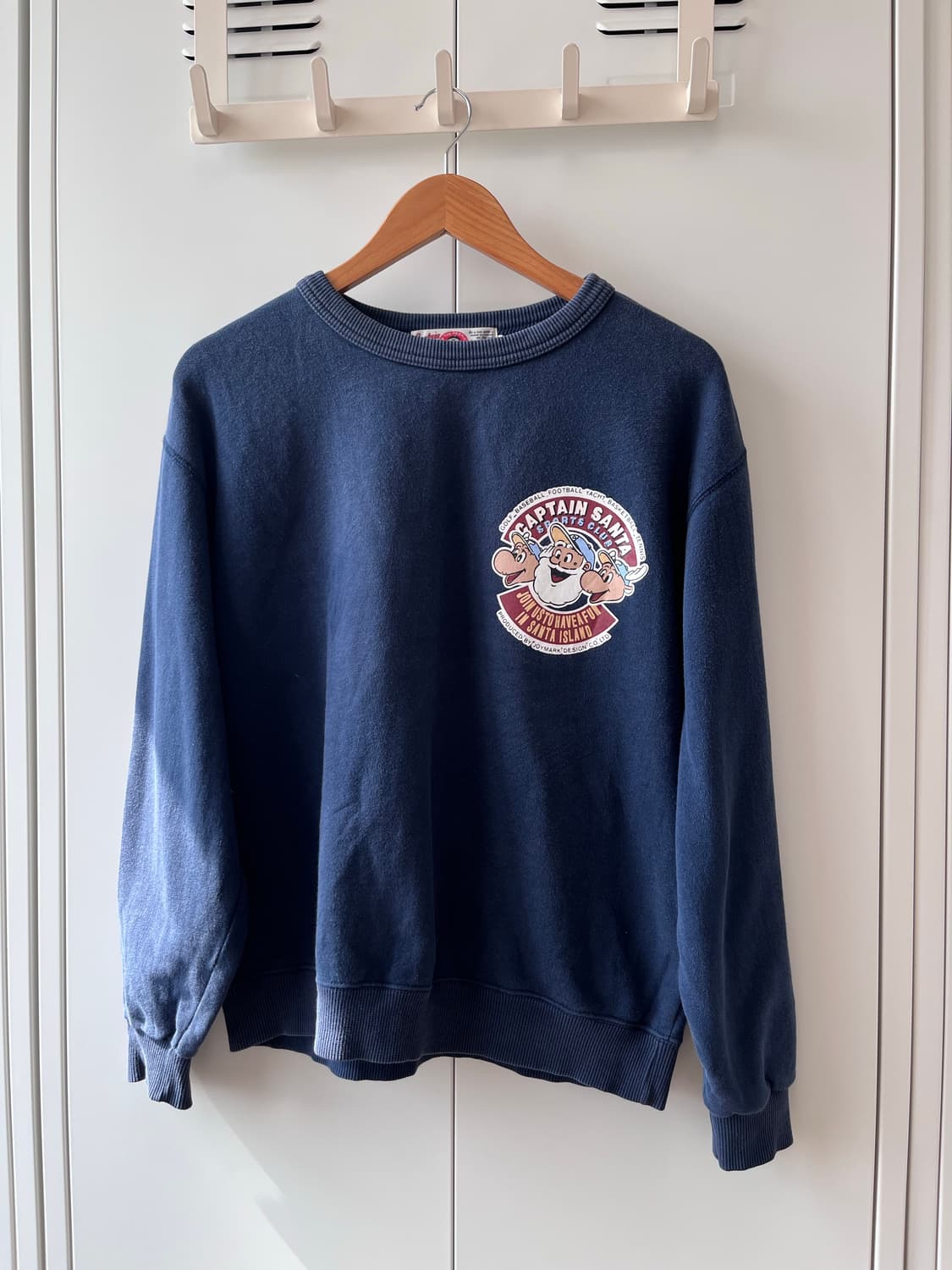 Captain santa 캡틴 산타 빈티지 네이비 맨투맨 상품이미지5